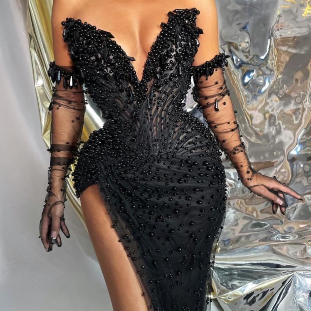 Lena Berisha Pearl Queen Dress